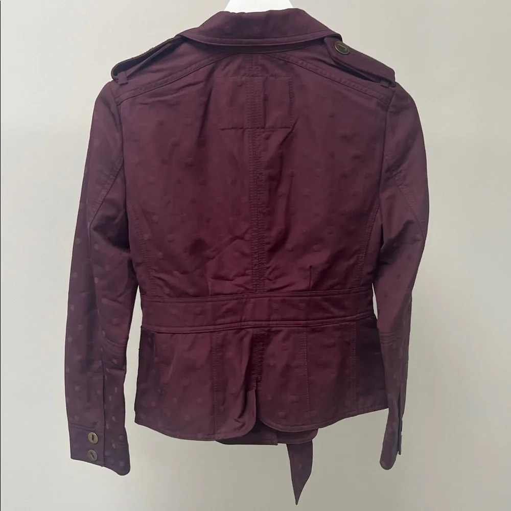 Marc By Marc Jacobs Burgundy Trench Coat - Picture 3 of 5